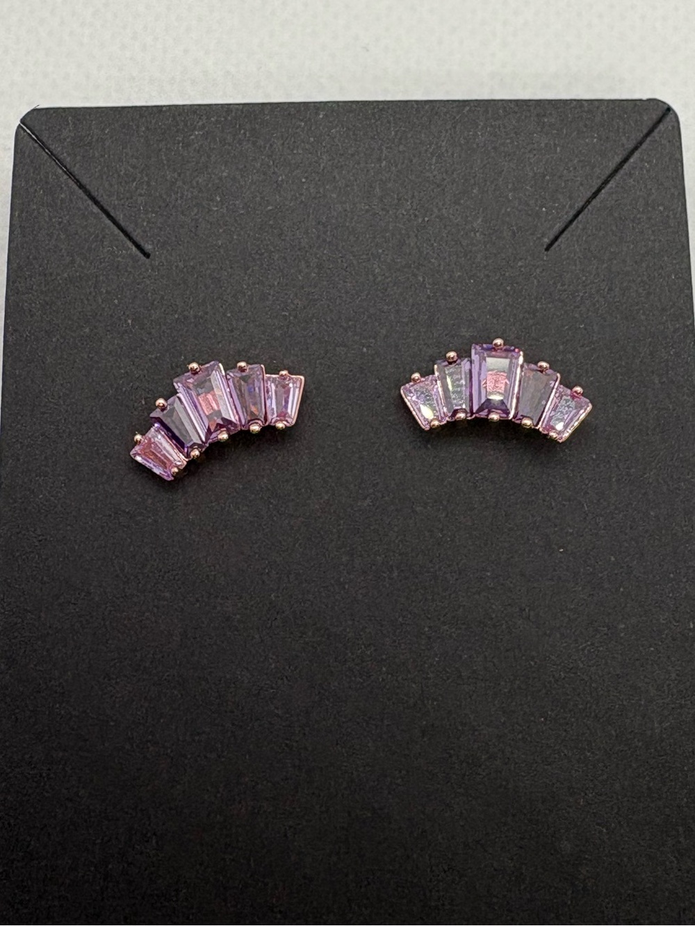 Purple earrings